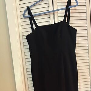 Long cocktail dress with sexy slit in front